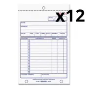 Sales Book, 4 1/4 x 6 3/8, Carbonless Duplicate, 50 Sets/Book, Pack of 12