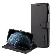 For Apple iPhone 11 Pro Case, SupRShield Wallet Leather Flip Magnetic Stand Case Cover For Apple (Black)