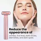 EMS Microcurrent Red Light Wand – Anti-Wrinkle Device with Heat & Massage