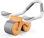 Ab Roller Wheel, Automatic Rebound Abdominal Wheel for Difficult Abdominal & Core Strength Training, Abs Roller Elbow Support Rebound Abdominal Wheel for Men Women…