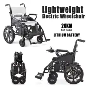 Electric Wheelchair Folding Long Range 400W Power Lithium Motorised Foldable