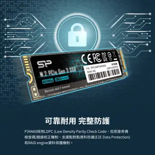 SP 廣穎 A60 SSD NVMe M.2 Gen3x4 PCIe128GB/256GB/512GB/1T 固態硬碟