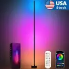 RGB LED Corner Floor Lamp 16 Million Colors 68 Scene Music Sync for Living Rooms