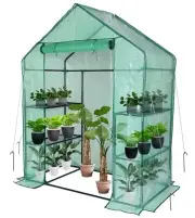 Small Greenhouse for Outdoors Mini Walk in Greenhouse Portable Greenhouse wit...