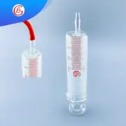 150ml Foul Mouth Glass Syringe Sampler Laboratory Reusable Chemistry Injector