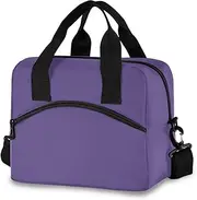 Violet Lunch Bag Cooler Tote Kids Insulated Lunch Bags, 11.4×7.1× 9.5 Inches Large Reusable Lunch Bags, Soft Side Lunch Cooler Bag