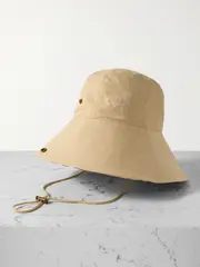 [Burberry] Burberry - Cotton-gabardine Bucket Hat - Beige - M M Neutrals