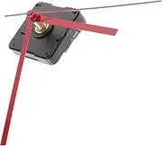 GARVALON DIY Silent Clock Mechanism Kit Red Straight Hand for Small Wall Clocks
