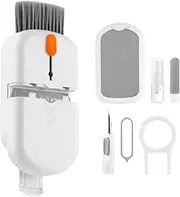 Laptop Cleaning Kit, Electronics Cleaner Brush, ABS Portable Tool, for Laptops, Computers, Earphones, Earbuds, Compact Keyboard and Screen Care Accessories, (White)