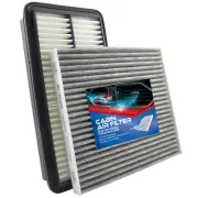 Combo Set Engine Carbon Cabin Air Filter for Kia Sedona 2011-2012,2014 V6 3.5L (for: Kia)