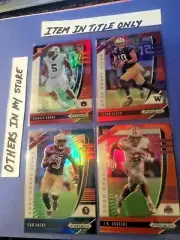 2020 Panini Prizm red refractor rc derrick brown auburn panthers