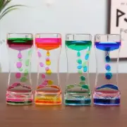 Liquid Motion Bubbler Timer Colorful Oil Hourglass Movement Sensory Stres Relief