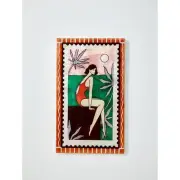 NEW Jones & Co Wall Art Resort Dangle Green
