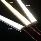12V DC 50cm LED cabinet bar light 2835 60 120/240 flat U profile led hard strip