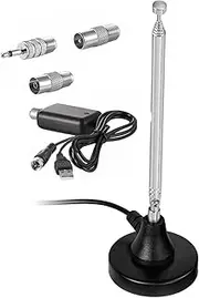 Magnetic Base Telecopic FM Radio Antenna Indoor Digital Radio FM Radio Home Stereo Receiver Antenna