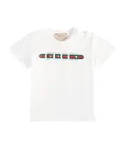 [Gucci Kids] Gucci Kids Baby logo cotton jersey T-shirt M 12-18 multicoloured