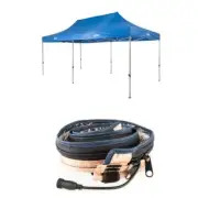 Adventure Kings Camping Gazebo 6mx3m UPF50+ + 1.3m LED Strip Light Outdoor Tent