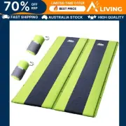 Self Inflating Mattress Camping Sleeping Mat Air Bed Pad Double Green Outd EENX2