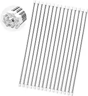 Boperzi Dish Rack - Over The Sink Dish Rack Roll Up Sink Dish Drying Rack Multipurpose Stainless Steel Dish Drainer Foldable Sink Rack Mat for Kitchen Counter - (18.90 x 9.84 inch) White