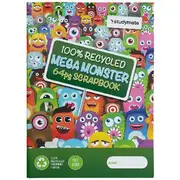 Studymate Recycled Mega Monster Scrapbook 64 Page