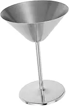 DINHEAROM Stainless Steel Goblet Modern Cocktail Cup for Parties Stable Design for Martinis Juices Sleek Appearance for Any Occasion