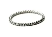 Argentium Silver Twist Pattern Stacking Ring