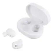 Mini bluetooth 5.0 Wireless Stereo Sports Earphone Waterproof With Digital Display Charging Box WHITE COLOR