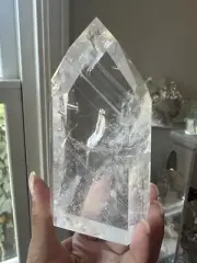 Gorgeous Large High Quality Phantom Clear Quartz Crystal Tower