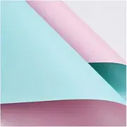Wrapping Paper Pearlescent Paper 6. 8 Silk Thickness Bright Colors Bouquet Gift Wrapping Paper Christmas Wedding Birthday (Color : Blue Powder Double-Sided)