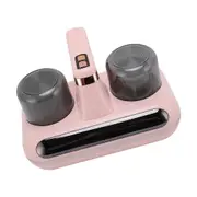 Bed Vacuum Cleaner, 5-in-1 Cordless Mattress Vacuum Cleaner, Powered by UV-C Light & Ultrasonic Technology, Low Noise,Suitable for Dust, Pet Hair (Pink)