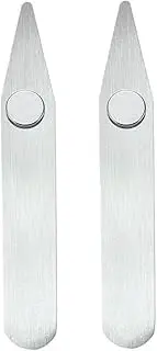 [Ldouxx] Magnetic Colar Stays for Men's Dress Shirts, Collar Inserts with Strong Magnets (2.7 Inch)