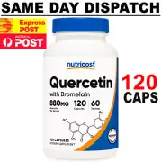 Nutricost Quercetin With Bromelain 880mg 120 Capsule FREE SHIPPING AU STOCK !!