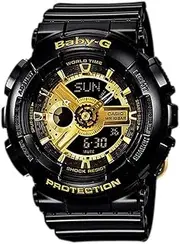 [Casio] Baby G Digital & Analogue Watch Black and Gold Series BA110X-1A / BA-110X-1A