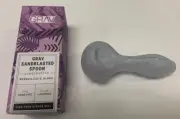 GRAV LAB SANDBLASTED SPOON BOROSILICATE GLASS HAND PIPE 4" - LAVENDER