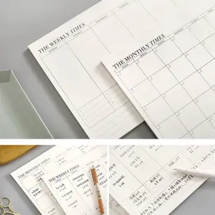 [台灣出貨] 行事曆 計畫本 計畫表 B5 空白行事曆 週計畫 月計畫 行程表 行程記錄表 月曆 週曆