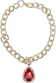 Pet Rhinestones Necklace, Diamond Pendant Collar Dog Chain Adjustable Collars Neck Supplies Vibrant Colors Elegant for Puppy and Kitten Cat Daily Party Small Dogs Cats