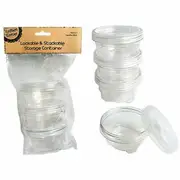 Krafters Korner 180mL Lockable Stackable Containers 3 Pack