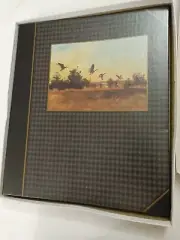 Vintage Hallmark Green with Geese Print Photo Album
