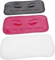 WRITWAA Lash Extension Forehead Pads Set 3 Pcs Eyelash Spoolies Holder Comfortable Lash Grafting Headbands