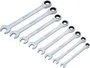 Blue Spot Tools 04310 BlueSpot 8 PCE Metric Ratchet Spanner Set (8-19mm), Set of 8 Pieces
