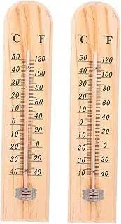 HIAKDOFT Accurate Outdoor Room Thermometer Weatherproof Analog Temperature Gauge for Home Greenhouse Indoor Patio