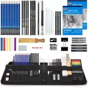 Drawing Kit, Shuttle Art 52 Pack Drawing Pencils Set, Professional Drawing Art K