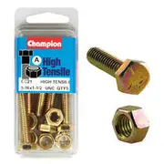 Champion High Tensile Bolts and Nuts BC21, 5/16"UNC x 1-1/2"