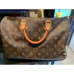 正品現貨 LV M41111 路易威登 字紋 SPEEDY 35CM 波士頓包 手提 斜背包