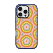 iPhone 16 Pro Impact Case MagSafe Compatible Groovy Flowers