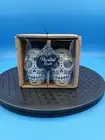 Painted Black/White Skulls Salt And Pepper Shakers