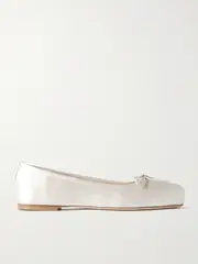 [Aeyde] Aeyde - Gabriella Satin Ballet Flats - Cream - IT41 IT 41 Cream