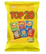 Thins Chips Top 20 Variety Multipack 20 Pack 375g