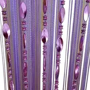 ZiDeTang Beaded Door Curtain Tassel Divider Color Purple