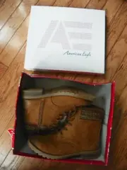 BRAND NEW AMERICAN EAGLE WESLEY BOOT BOTTE WESLEY BROWN COLOR FOR KID SIZE 2 1/2
